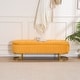 preview thumbnail 111 of 120, Velvet Storage Bench for Bedroom Tufted-55" - MUSTARD