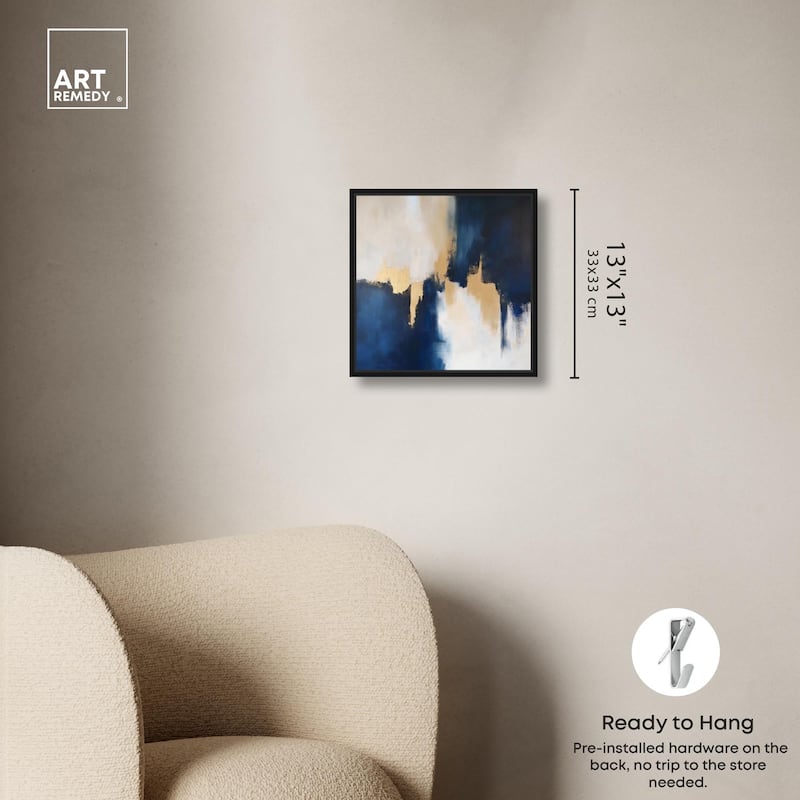 Indigo Aurelian Canvas by Art Remedy