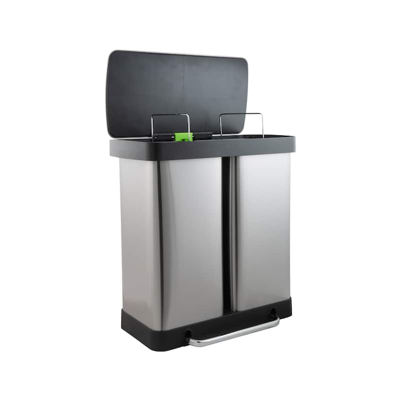 Organize It All 60 L Dual Compartment Recycling Bin