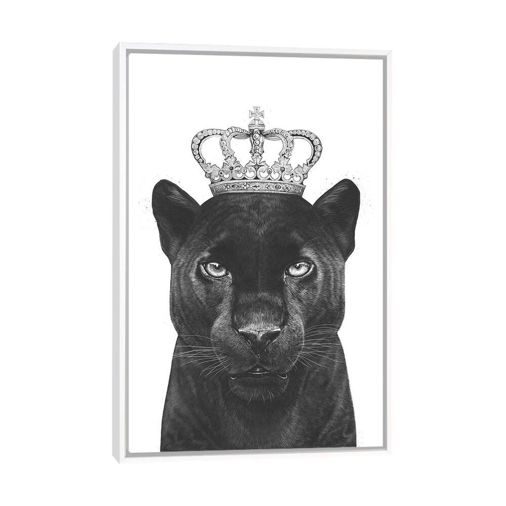iCanvas "The King Panther" by Valeriya Korenkova Framed Canvas Print
