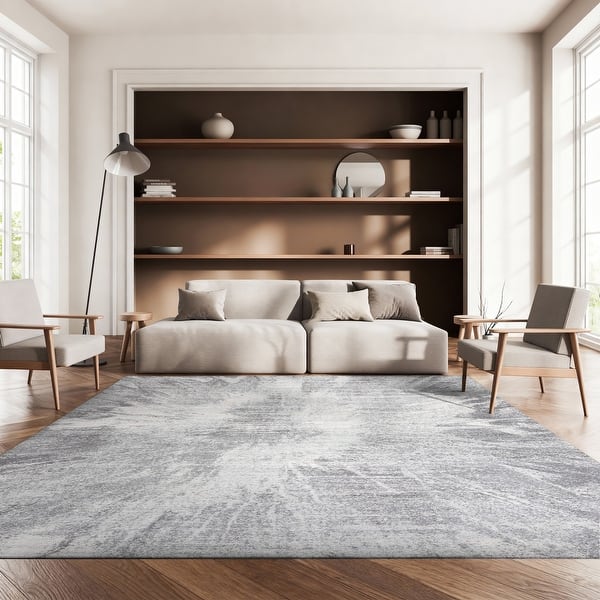slide 2 of 11, SAFAVIEH Tulum Avdotja Modern Abstract Burst Rug - Ivory/Grey - 8' x 10'