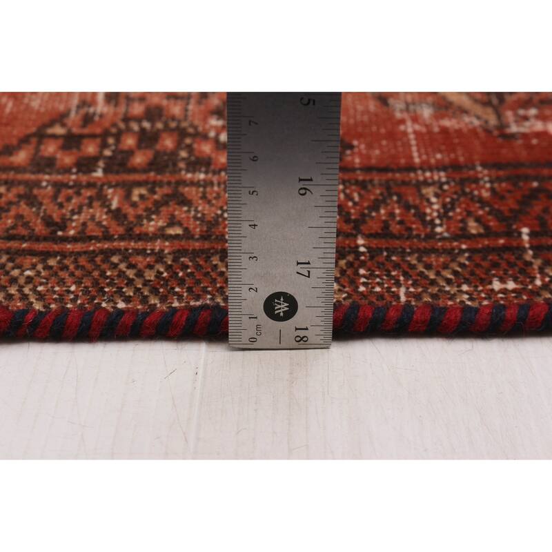 ECARPETGALLERY Hand-knotted Baluch Dark Copper Wool Rug - 4'3 x 7'10