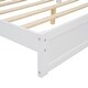 preview thumbnail 43 of 46, Bedroom Solid Wood Platform Bed House-Shaped Headboard Walnut Roof with LED Window Bed Frame Platform No Box Spring Needed