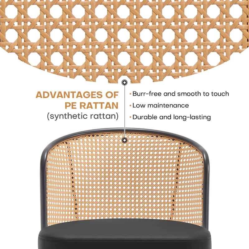 26"/29" Rattan Upholstered Bar Stool /Counter Stools Set of 2/3/4