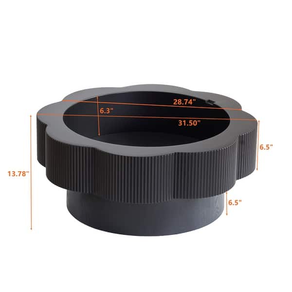 dimension image slide 9 of 11, Modern Solid Wood Veneered Round/Oval/Rectangular Coffee Tea Table with Storage.