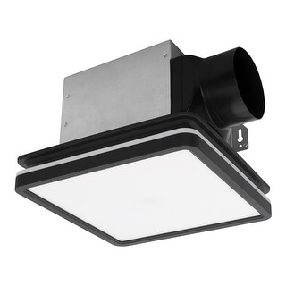 Akicon Bathroom Exhaust Fan with Light, 18W Dimmable 3CCT LED Light with 3.5W Night Light