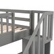 preview thumbnail 15 of 18, Stairway Twin-Over-Twin Bunk Bed with Three Drawers for Bedroom,Dorm,4 Different Sizes Hide Underneath Stairs