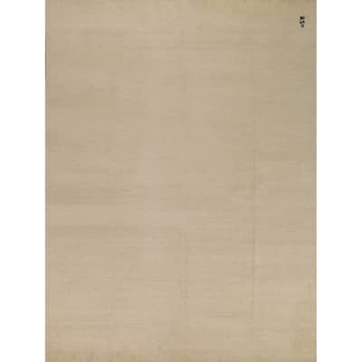 Contemporary Gabbeh Area Rug Hand-Knotted Wool Carpet - 7'11"x 9'8"