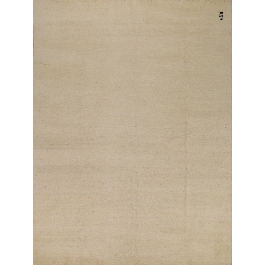 Contemporary Gabbeh Area Rug Hand-Knotted Wool Carpet - 7'11"x 9'8"