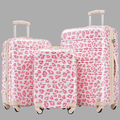 Hardshell Luggage Set, 3-Piece Spinner Suitcase Set with TSA Lock, 20" 24" 28" Expandable PC Material