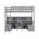 preview thumbnail 6 of 13, Modern Design Twin Loft Bed with Storage Shelves, Drawers, Seat and Desk,Multifunctional Loft Bed