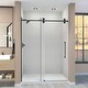 preview thumbnail 5 of 12, Transolid TBD608010L-S 80" High x 59" Wide Bypass Frameless Shower