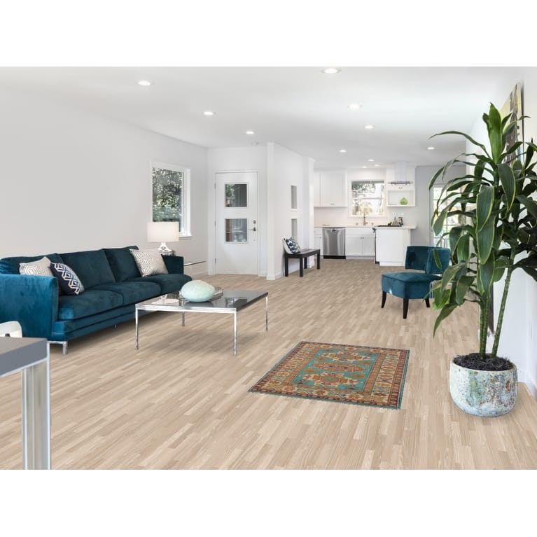 Turquoise Blue Kazak Oriental Accent Rug Hand-Knotted Wool Carpet - 2'8"x 3'10"