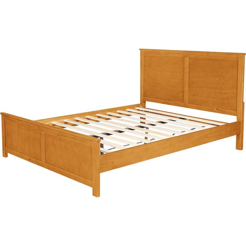 Wooden Platform Bed - Seaside Style Bed Frame - Modern & Traditional Design