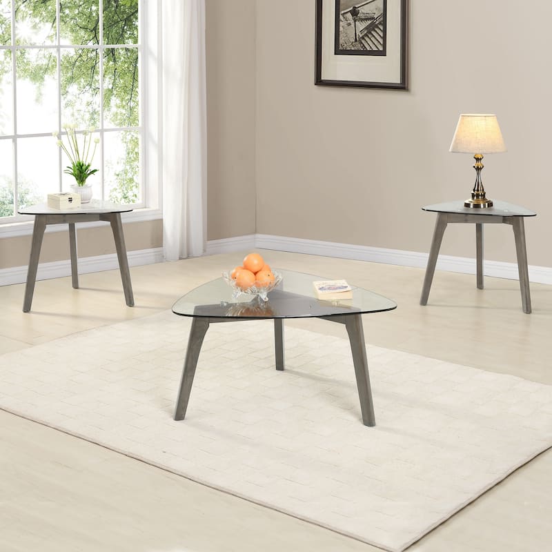 Wasco Indoor Wood and Glass Table Set by Christopher Knight Home