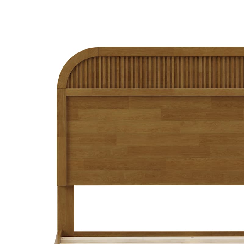 Christopher Knight Home - Modern Wood Platform Bed Frame with Headboard and Wooden Slats Support - No Box Spring Needed