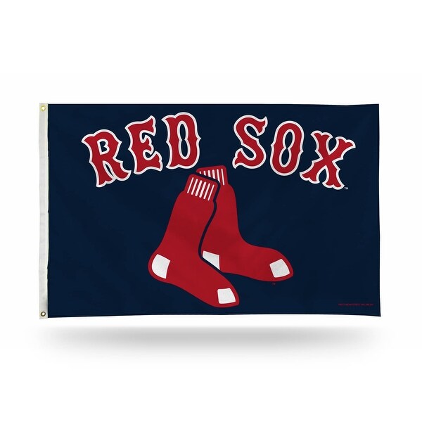 3' x 5' Navy Blue and Red MLB Boston Red Sox Rectangular Banner Flag - N/A