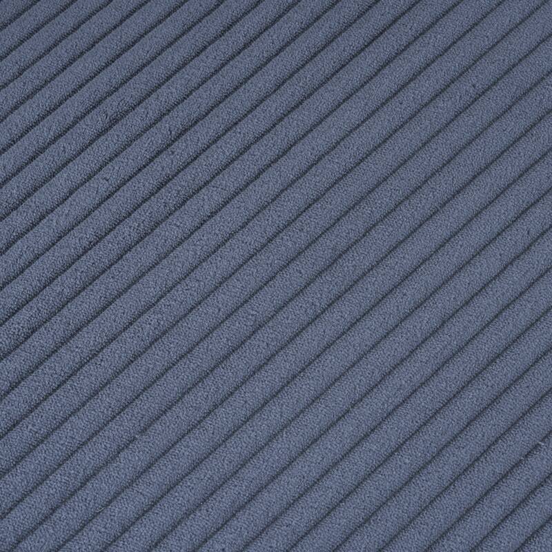 Roomfitters 70 Inch Modern Modular Sofa Couch with Two Pillows, Soft Corduroy Fabric, Blue