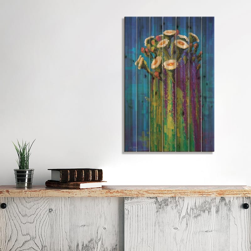 Reaching Out Print On Wood by Cody DeLong - Multi-Color