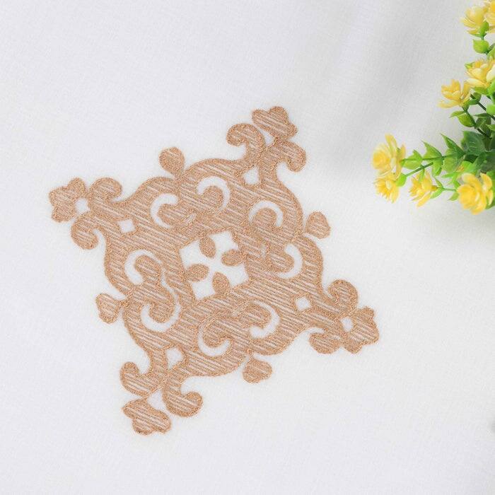 Superior Damask Grommet Sheer Window Curtain Panels (Set of 2)