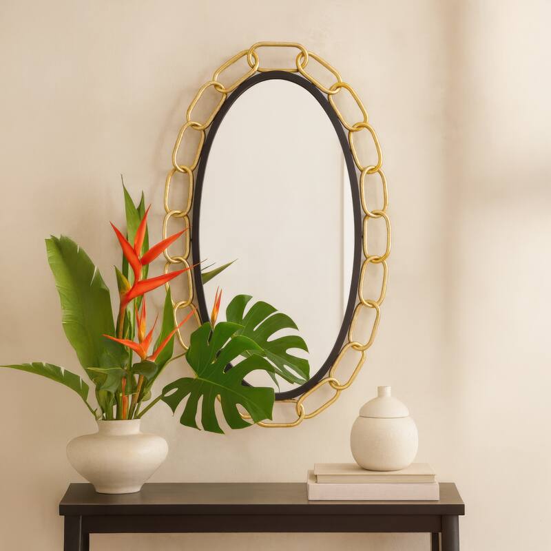 Varaluz Chains of Love Oval Wall Mirror