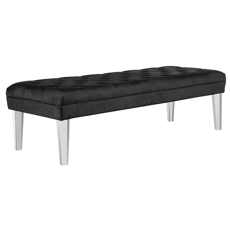 SAFAVIEH Jesica Acrylic Leg Bench - 62.6" x 23.4" x 18.1" - 63Wx23Dx18H