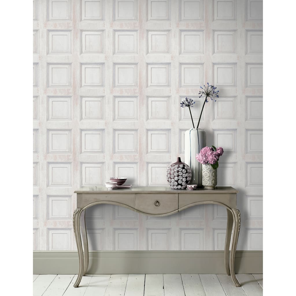 Arthouse Willard Off-White Wood Panel Wallpaper