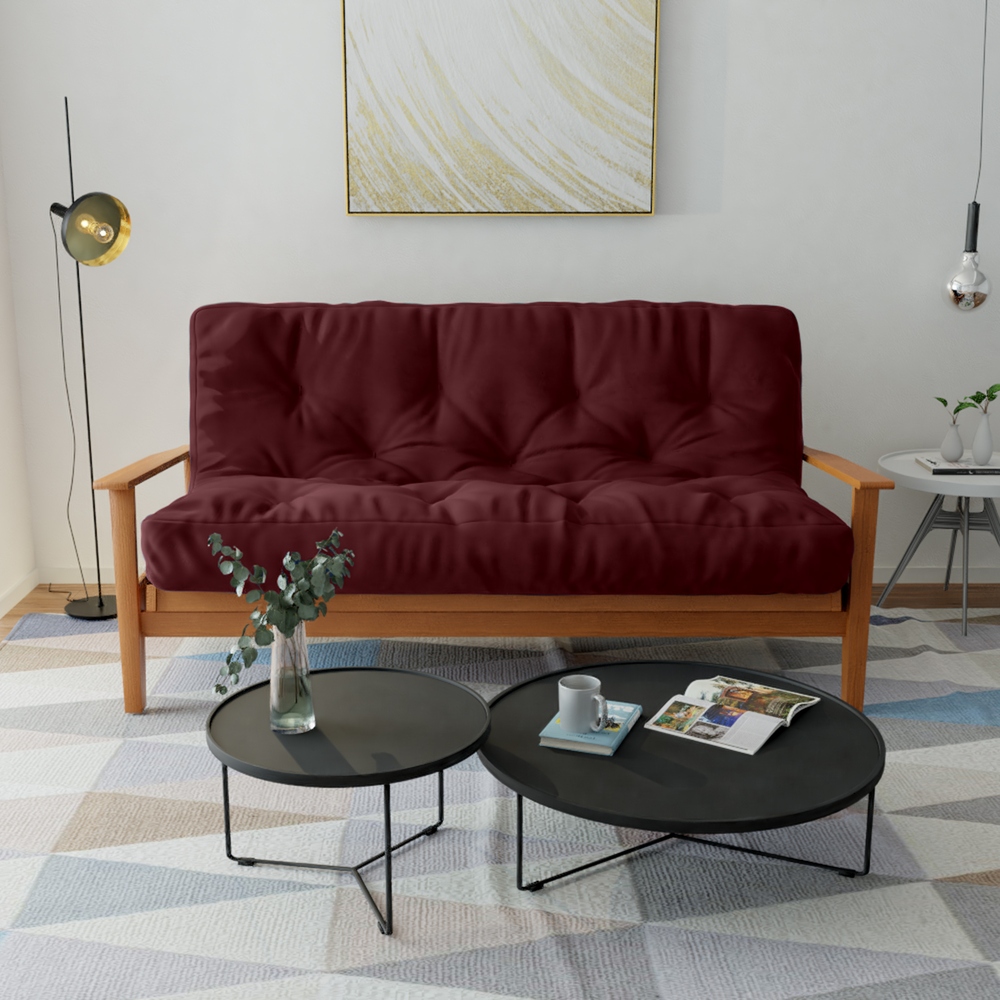 Burgundy futon hotsell
