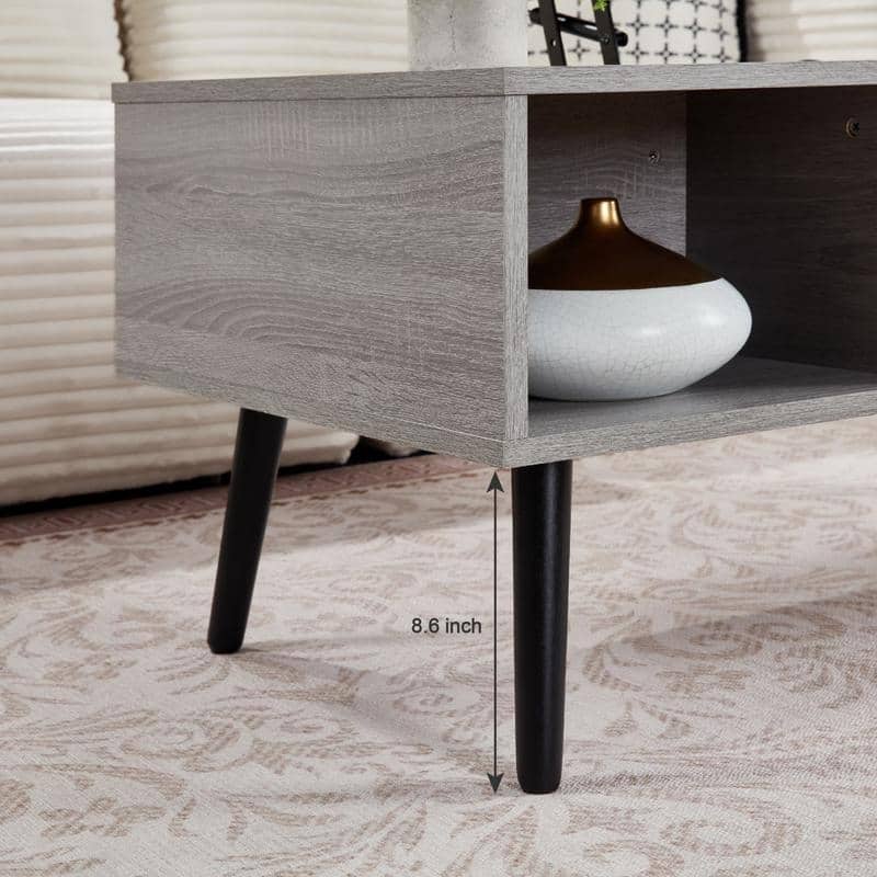 39" Lift-Top Coffee Table with Hidden Storage & Shelf – Ideal for Living Room or Reception Area‌