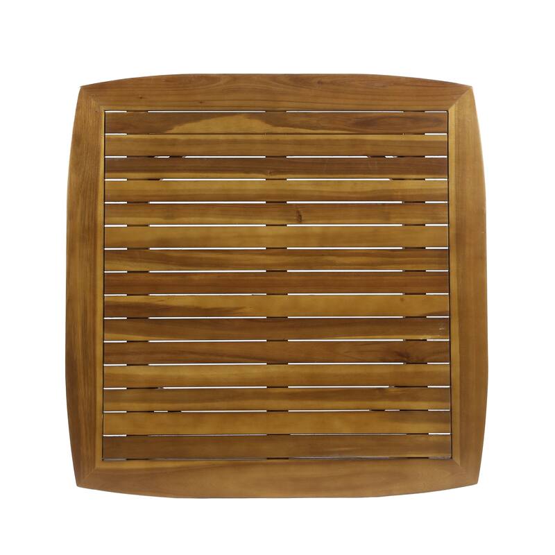 Wallace Indoor Square Acacia Wood Dining Table by Christopher Knight Home