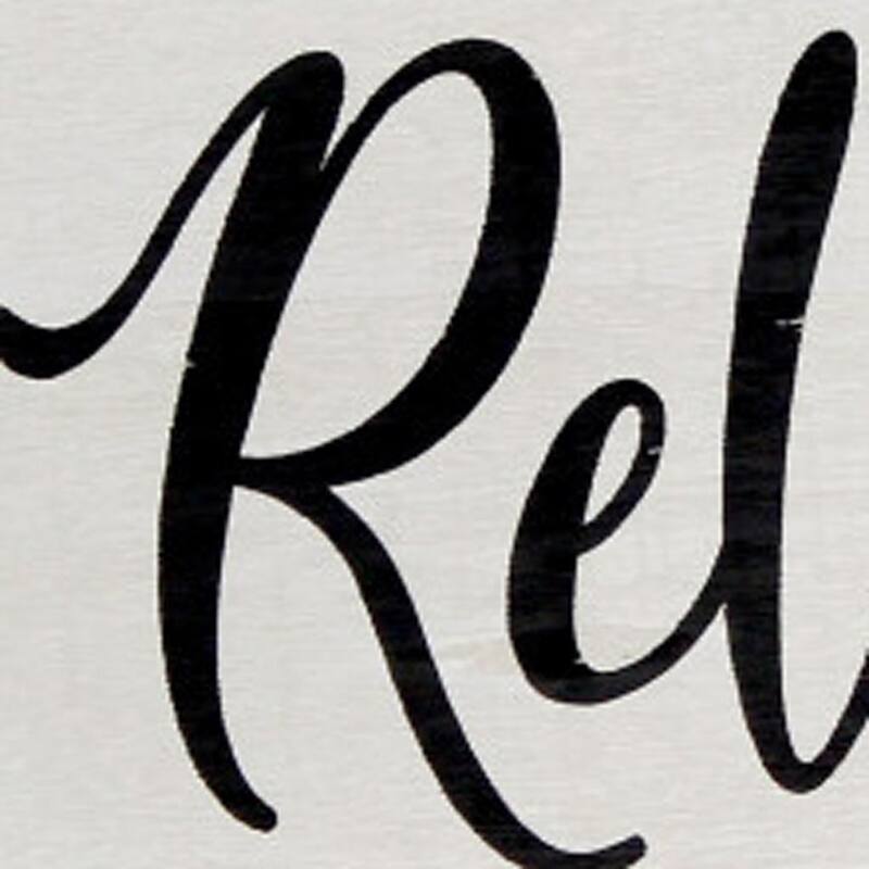 HomeRoots 14" Gray And Black Relax Round Serving Tray With Handles - 13.75 in. x 1.65 in. x 13.75 in.