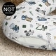 preview thumbnail 3 of 4, Sweet Jojo Designs Construction Truck Boy Nursing Breastfeeding Pillow Cover Case Pillow Not Included- Blue Green Transportation