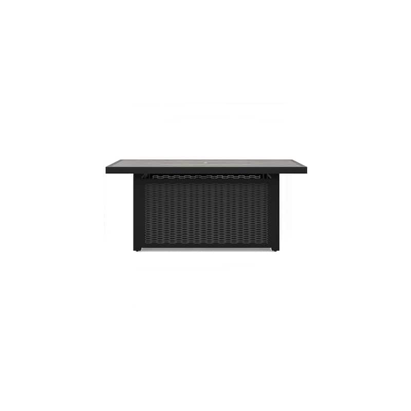 Signature Design by Ashley Beachcroft Black/Light Gray 5-Piece Outdoor Package - 58" W x 30" D x 25.13" H