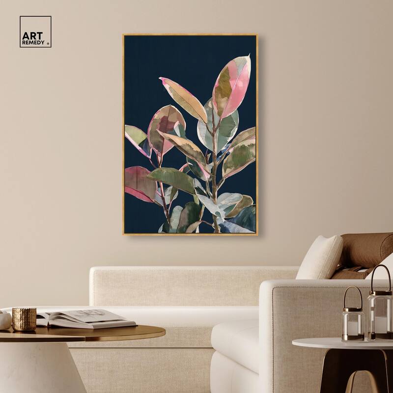 Fuchsia Frond II Canvas by Art Remedy