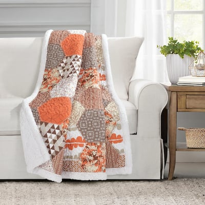 Lush Decor Briley Sherpa Throw