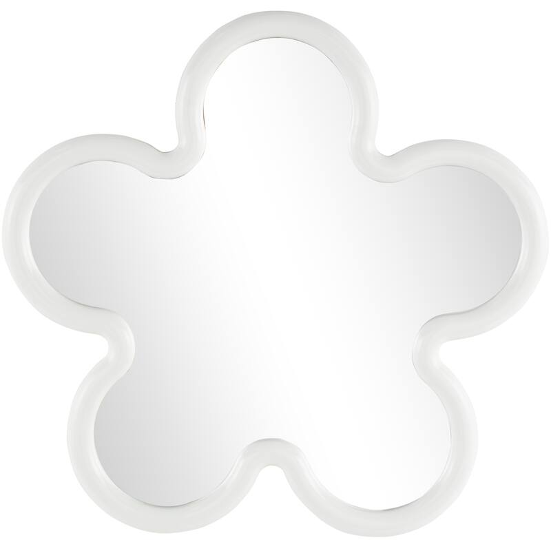 Black or White Wood Large Star Room Wall Mirror