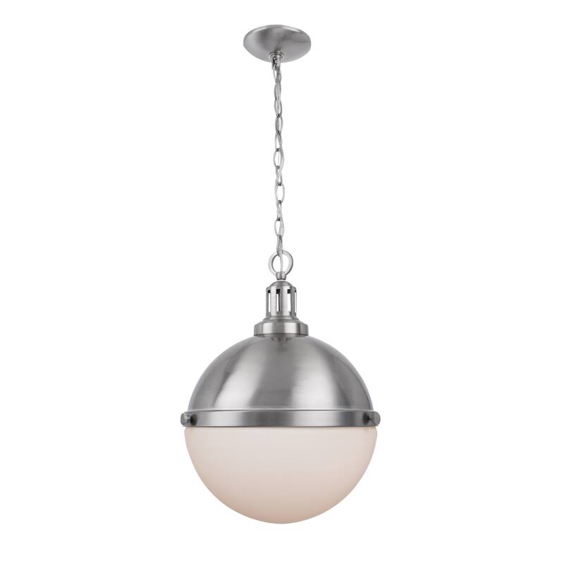 Brio Lighting Aaron - 2 Light Glass & Metal Dimmable Pendant Light