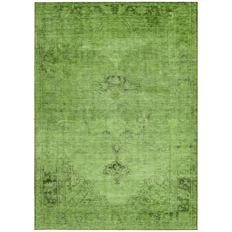 HomeRoots Oriental Traditional Rectangle Outdoor Rug