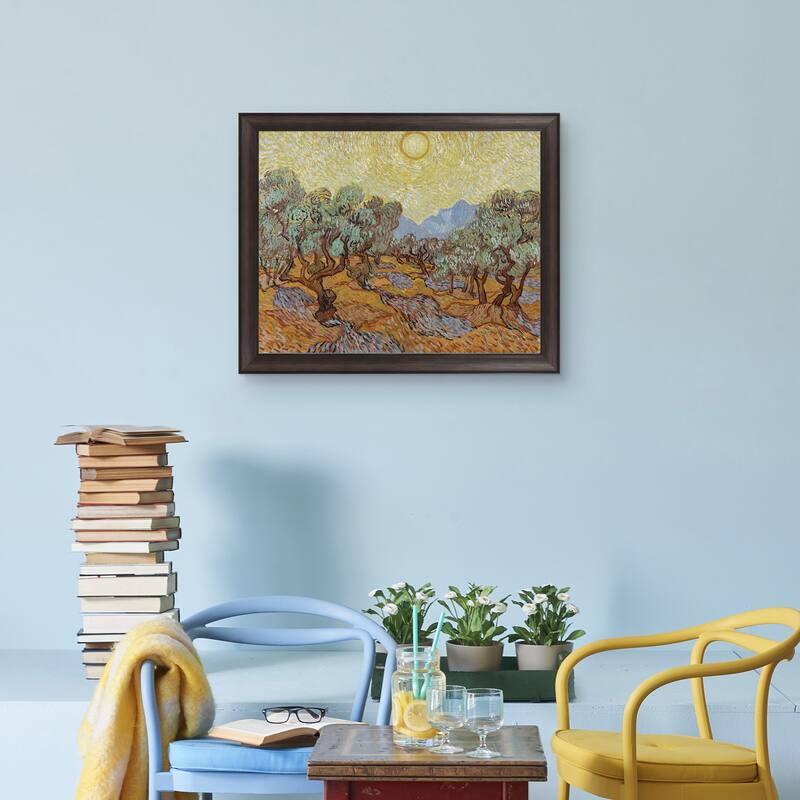 Masterpiece Art Gallery| Olive Tree by Vincent Van Gogh - Framed Canvas Print