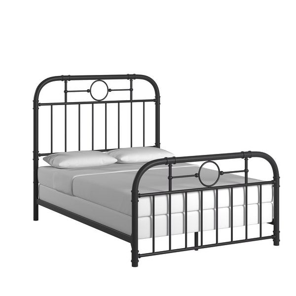 Kendal black metal bed by inspire q classic discount