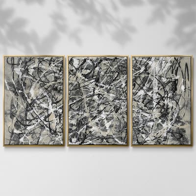 Pollack Homage I - Multi Piece Framed Canvas