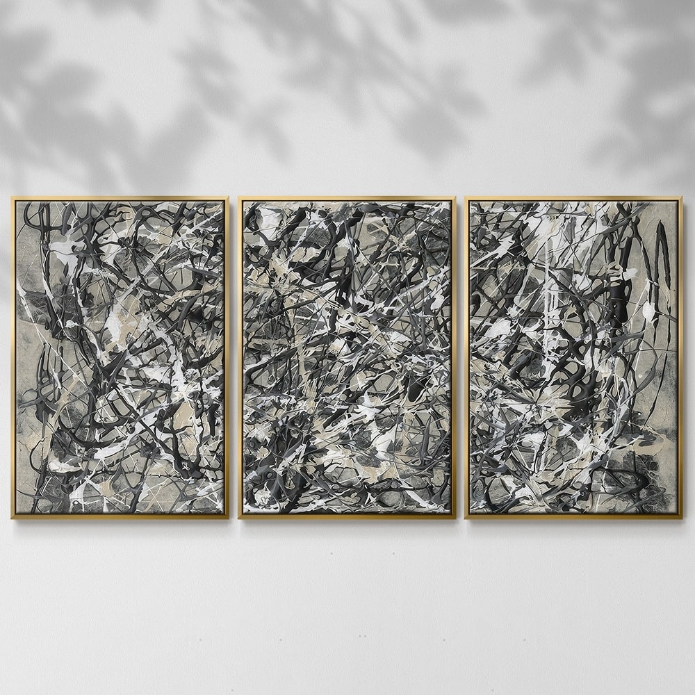 Pollack Homage I - Multi Piece Framed Canvas