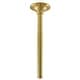 preview thumbnail 5 of 6, Kingston Brass Trimscape 10-Inch Rain Drop Ceiling Mount Shower Arm Brushed Brass