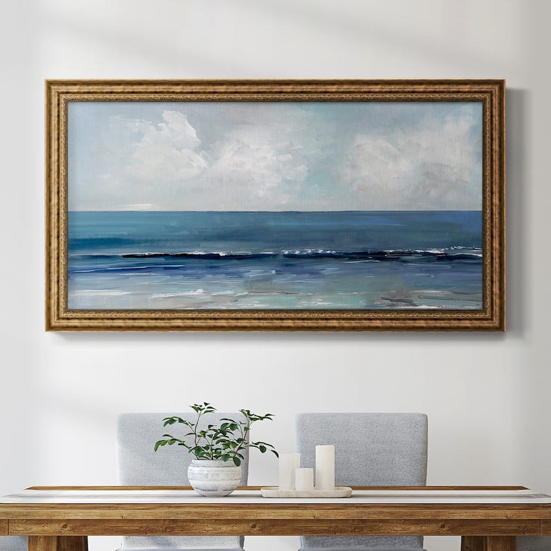 Blue Seas Premium Framed Canvas- Ready to Hang