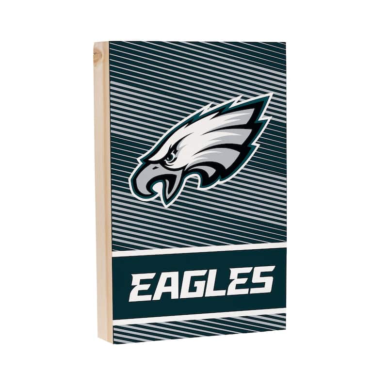 Philadelphia Eagles Wooden Tabletop Mantel Shelf Sign