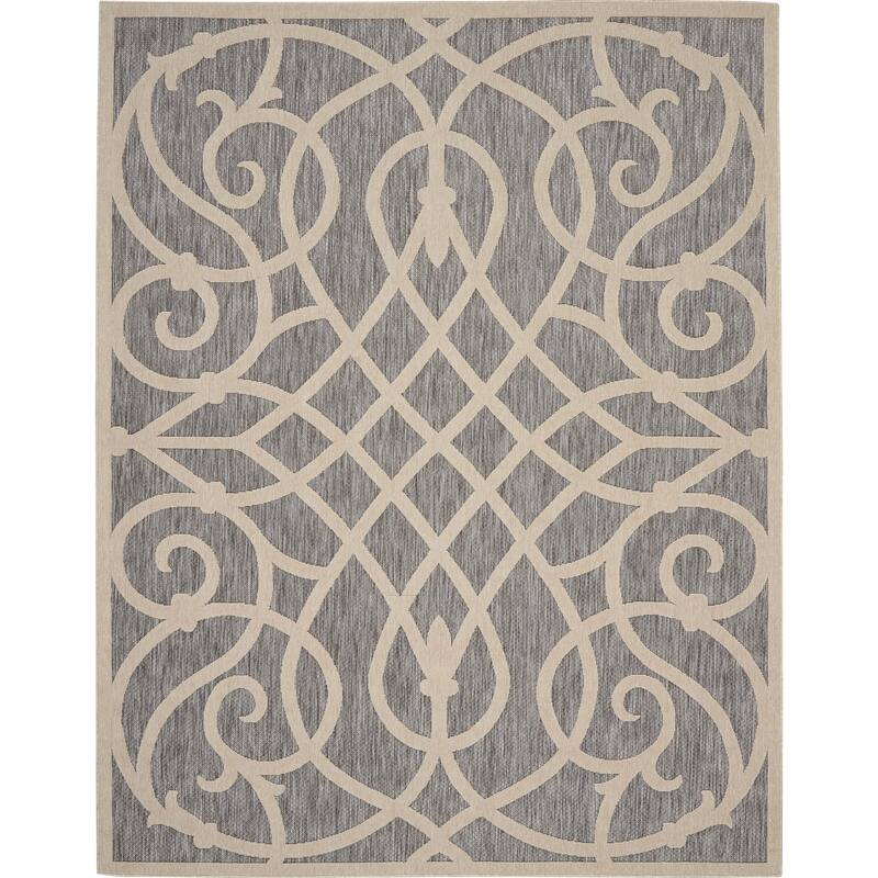 Nourison Palamos Geometric Scroll Indoor Outdoor Area Rug
