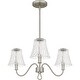 preview thumbnail 1 of 3, McKinney Chandelier Brushed Nickel