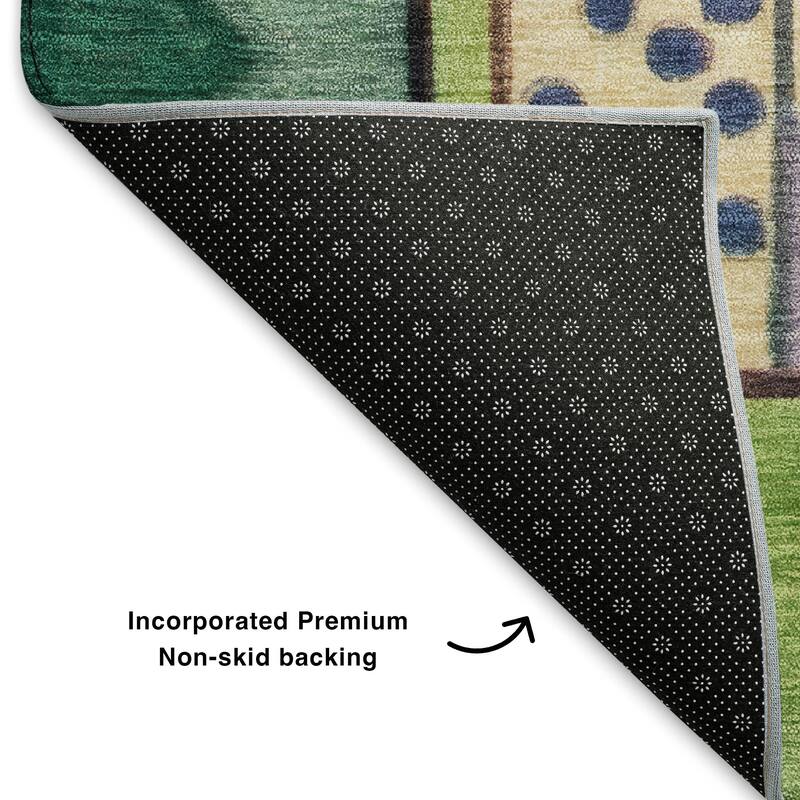 Premium Washable Super Soft Mosaic Contemporary Mayfield Rug