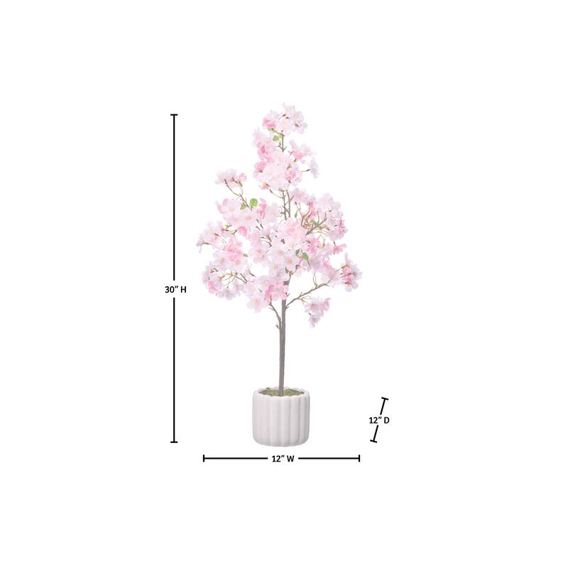 30" Potted Cherry Blossom Tree