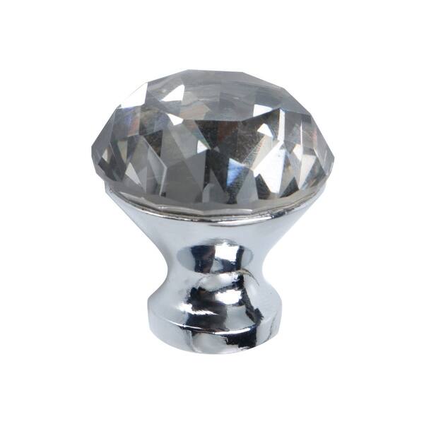 Shop Crystal Knobs Aluminum Alloy Base Round Shaped Drawer Pull